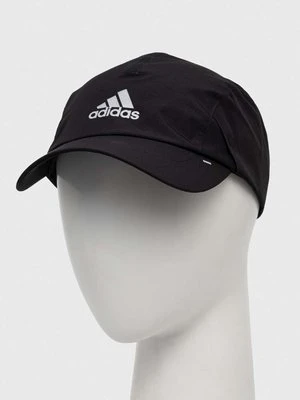 adidas czapka z daszkiem kolor czarny z nadrukiem IB2666