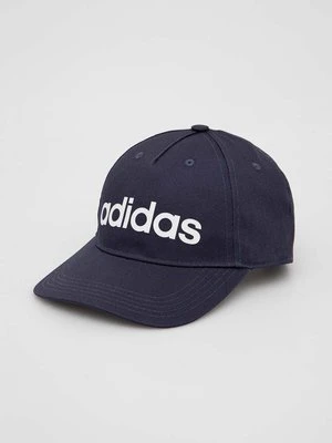 adidas czapka z daszkiem kolor granatowy wzorzysta