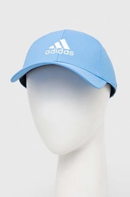 adidas czapka z daszkiem kolor niebieski z aplikacją IR7886