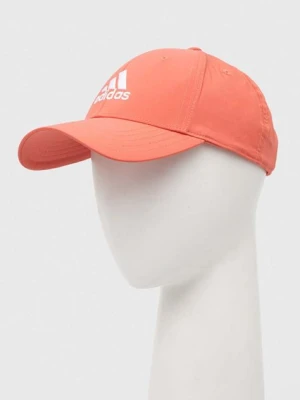 adidas czapka z daszkiem kolor różowy z aplikacją IR7885