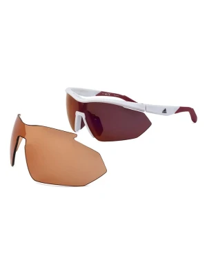 adidas Damskie okulary przeciwsłoneczne w kolorze biało-pomarańczowym rozmiar: onesize