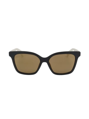 adidas Damskie okulary przeciwsłoneczne w kolorze czarno-biało-jasnobrązowym rozmiar: 54