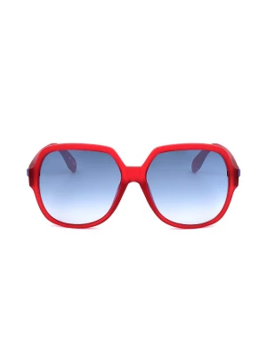 adidas Damskie okulary przeciwsłoneczne w kolorze czerwono-błękitnym rozmiar: 57