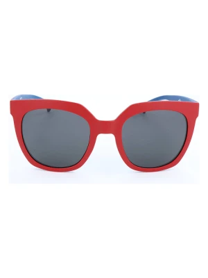 adidas Damskie okulary przeciwsłoneczne w kolorze czerwono-niebiesko-szarym rozmiar: 53