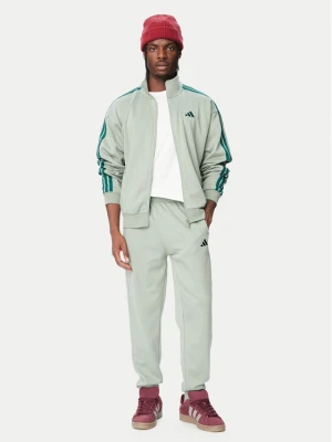 adidas Dres 3-Stripes Fleece KX5625 Zielony Regular Fit
