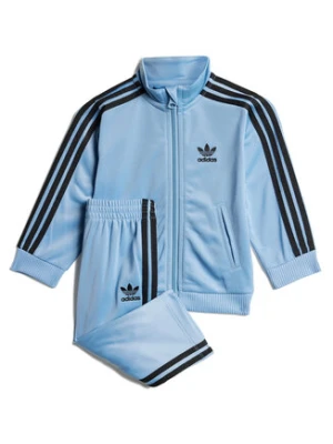 adidas Dres adicolor Firebird JY0024 Błękitny Regular Fit