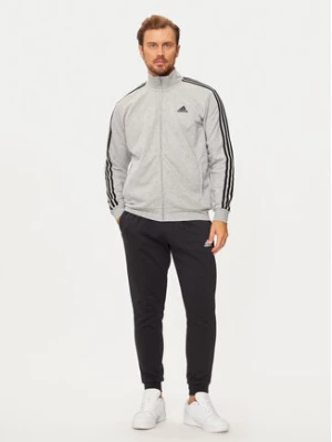 adidas Dres Basic 3-Stripes French Terry IC6748 Szary Regular Fit