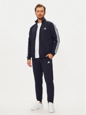 adidas Dres Basic 3-Stripes French Terry IC6765 Granatowy Regular Fit