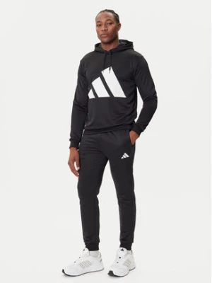 adidas Dres Big Logo French Terry JX5551 Czarny Regular Fit