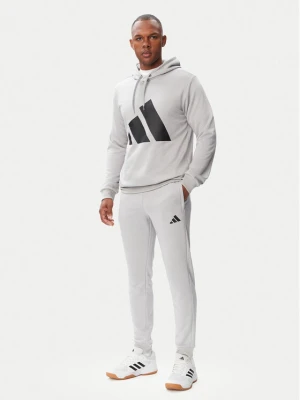 adidas Dres Big Logo Hooded Tracksuits KB8809 Szary Regular Fit