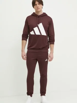 adidas dres BL FT HD TS męski kolor bordowy JI8867