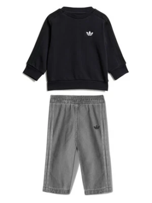 adidas Dres Denim Crew JY3545 Czarny Regular Fit