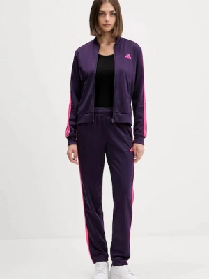 adidas dres Ess 3S damski kolor fioletowy JX0510