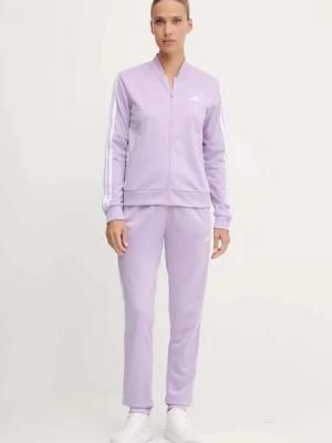 adidas dres Ess 3S damski kolor fioletowy JX0511