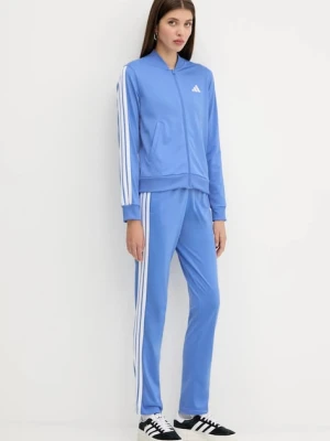 adidas dres Essentials 3-Stripes damski kolor fioletowy JX0508