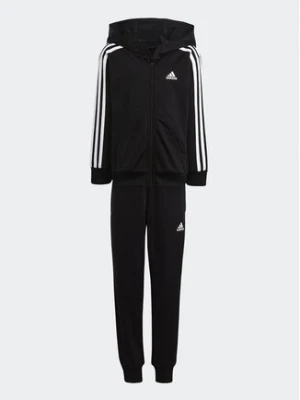 adidas Dres Essentials 3-Stripes Shiny Tracksuit HR5906 Czarny Slim Fit