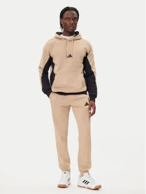 adidas Dres Fleece Colorblock KB5265 Beżowy Regular Fit