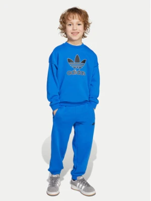 adidas Dres JY1151 Niebieski Loose Fit