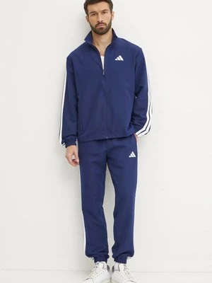 adidas dres M 3S WV TT TS męski kolor granatowy JC5391