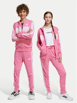 adidas Dres Seasonal Essentials Tiberio 3-Stripes French Terry JI6037 Różowy Regular Fit