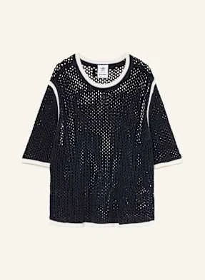 Adidas Dzianinowa Koszulka Wb Knit blau