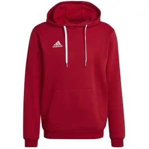 adidas Entrada 22 Sweat Hoodie H57514, Męskie, Czerwone, bluzy, bawełna, rozmiar: S adidas performance
