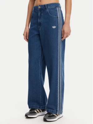 Zdjęcie produktu adidas Jeansy adicolor Denim 3-Stripes JD2574 Niebieski Wide Leg