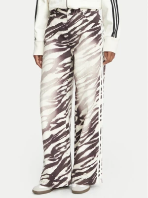 adidas Jeansy Adilenium Season 6 Zebra Print Wide Leg Denim LH1954 Brązowy Wide Leg