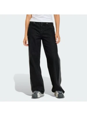 adidas Jeansy Firebird KD2909 Czarny Regular Fit