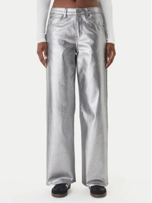 adidas Jeansy Firebird KD2922 Srebrny Loose Fit