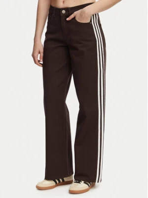 adidas Jeansy Firebird KD2934 Brązowy Loose Fit