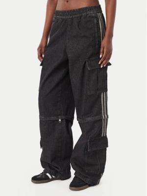 adidas Jeansy KQ6480 Czarny Oversize