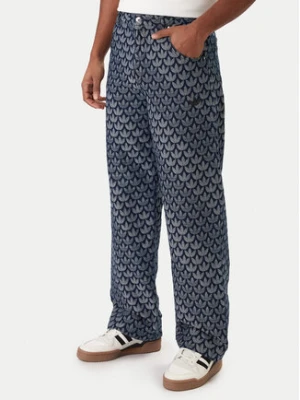 adidas Jeansy Monogram KD0399 Niebieski Loose Fit