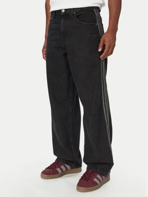 adidas Jeansy Sst Denim Jeans Mid-Rise Straight Leg IB6947 Czarny Loose Fit