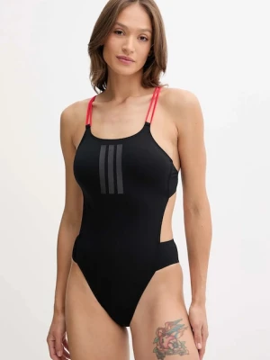 adidas jednoczęściowy strój kąpielowy Ripstream 3-Stripes kolor czarny miękka miseczka JE1919