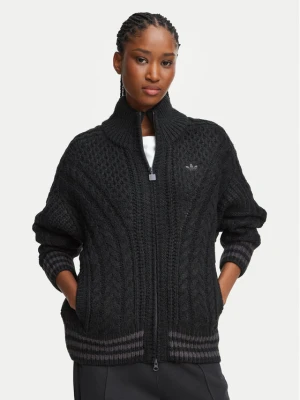 adidas Kardigan Cable Knit Firebrid Track Top KT2289 Czarny Regular Fit