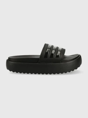 adidas klapk Adilette Platform damskie kolor czarny na platformie HQ6179