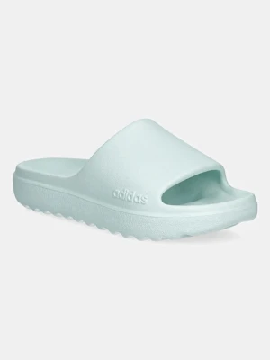 adidas klapki 0 damskie kolor turkusowy JQ7461