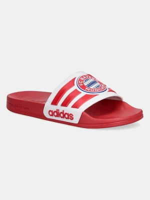 adidas klapki Adilette Bayern Monachium męskie kolor czerwony JS4861