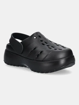 adidas klapki Adilette Clog Platform damskie kolor czarny na platformie JP9577