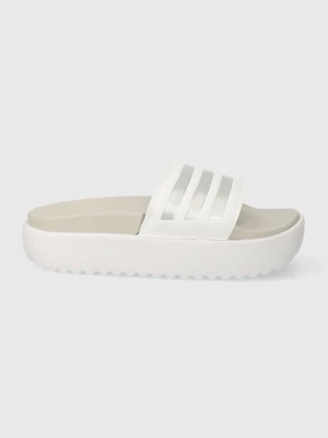 adidas klapki Adilette Platform damskie kolor biały na platformie IE9703