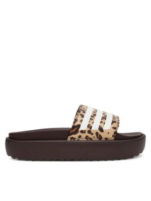 adidas Klapki adilette Platform Slides JR9234 Brązowy