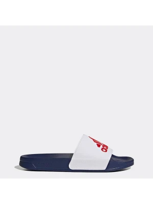 adidas Klapki "Adilette" w kolorze biało-czerwono-granatowym rozmiar: 40,5