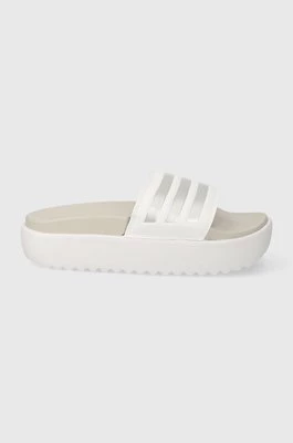 adidas klapki damskie kolor biały na platformie IE9703