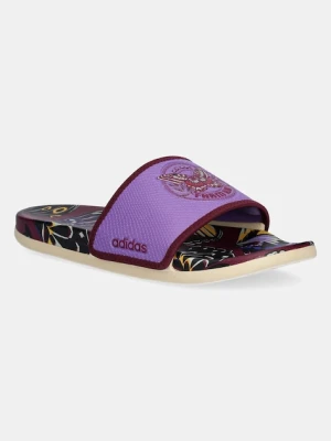 adidas klapki damskie kolor bordowy JQ1250