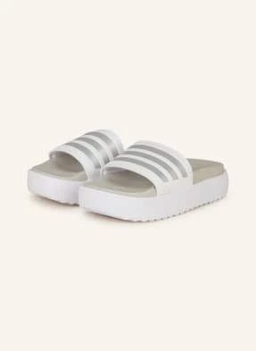 Adidas Klapki Na Platformie Adilette Platform weiss