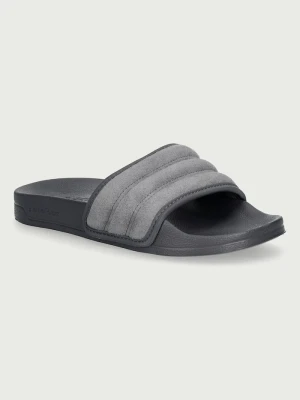 adidas klapki zamszowe Adilette Noshower szary