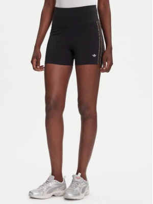 adidas Kolarki Leopard JW7305 Czarny Slim Fit