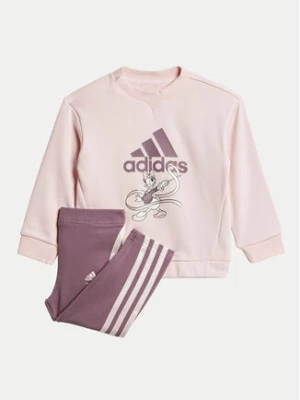 adidas Komplet bluza i legginsy Disney Minnie and Daisy JG1256 Różowy Regular Fit