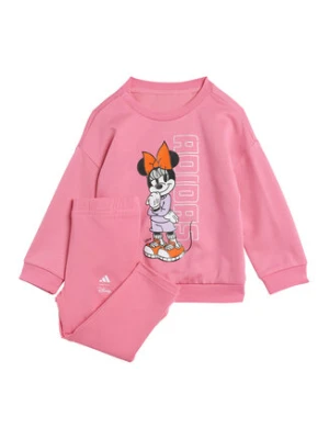 adidas Komplet bluza i legginsy Disney Minnie Mouse JY3470 Różowy Regular Fit